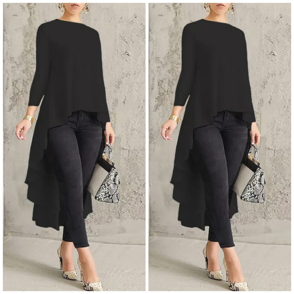 NWT Gorgeous high low flowy top PLUS - Picture 1 of 2